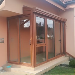 Hliníková veranda s PTM