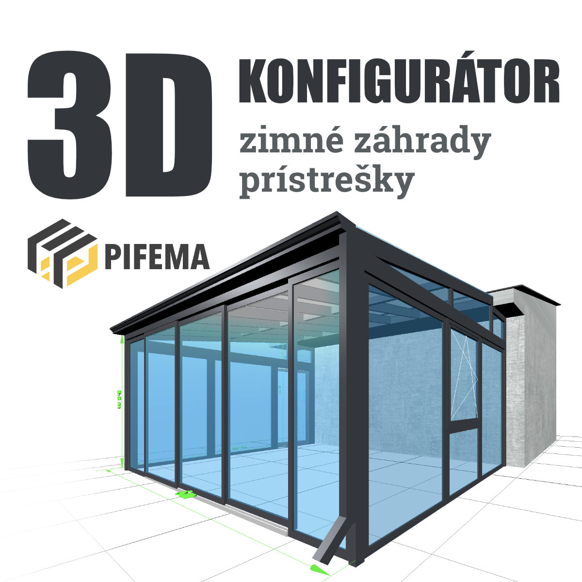 3D konfigurátor zimných záhrad